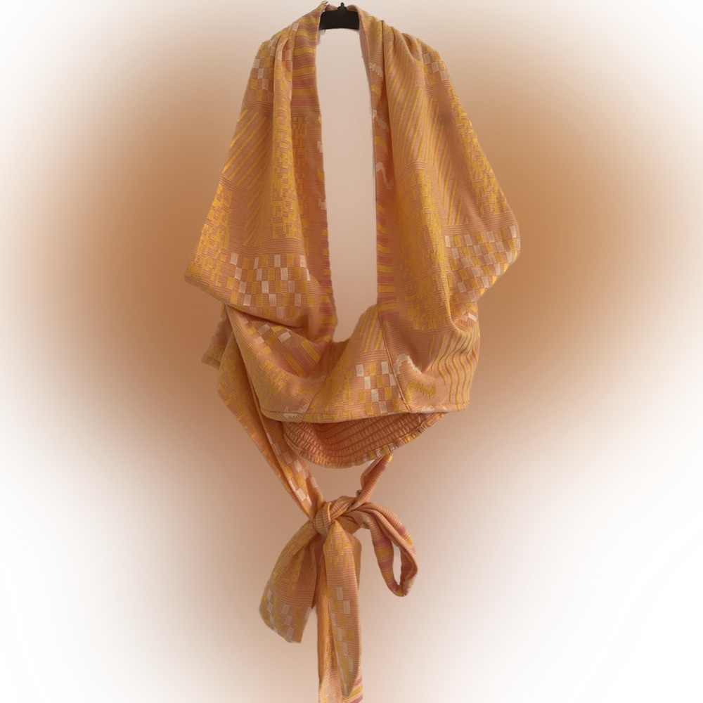 Orange Halter Top - Anthropologie